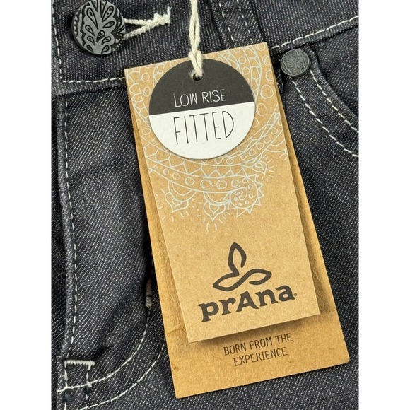 Prana Kara Jean Womens 2 Dark Wash Denim Low Rise Fitted Stretch W4KARA112 - Picture 10 of 12